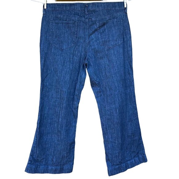 Old Navy The Flirt Dark Blue Flare Bell Bottom Jeans Size 16 - Picture 7 of 12